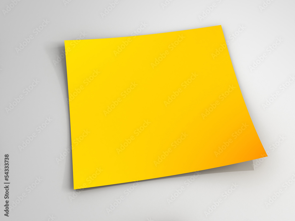 Yellow Sticky Note Yellow Sticky Note