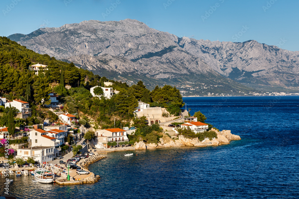 Beautiful Adriatic Beach and Lagoon with Blue Water near Split,
