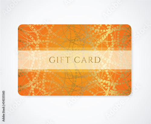 Gift / Discount / Business card template. Abstract pattern