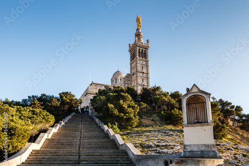 Basilica of Notre-Dame de la Garde in Marseilles, France