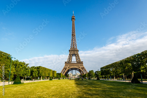 Eiffel Tower and Champ  de Mars in Paris, France © anshar73