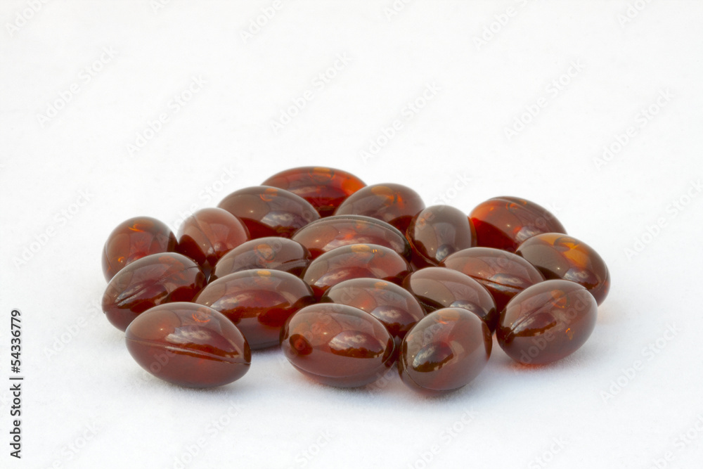 Obraz premium knot of brown gelatinous capsules