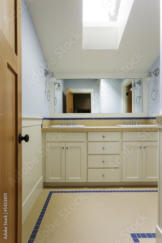 Luxury Bathroom Vanity in an Upscale Home © Studio D