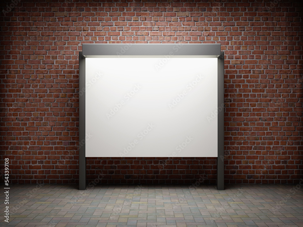 Blank notice board Blank notice board