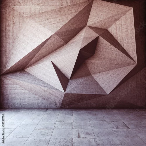 Obraz abstrakcyjne geometryczne tło na ścianie