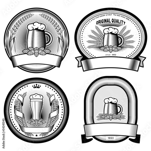four vector  labels