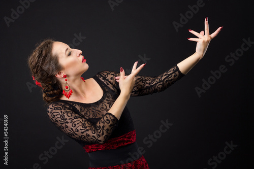 Portrait of flamenco dancer