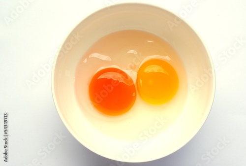 chicken's egg, duck's egg