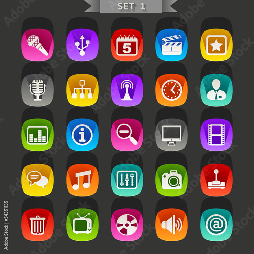 Flat icons-set 1