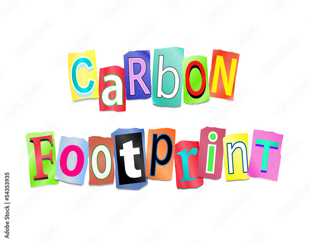 Carbon footprint concept.