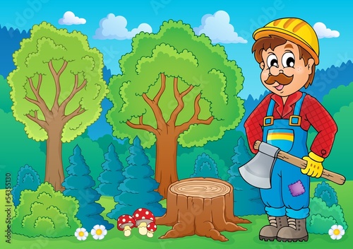 Image with lumberjack theme 2