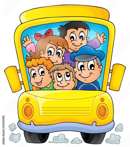 Image with school bus theme 1
