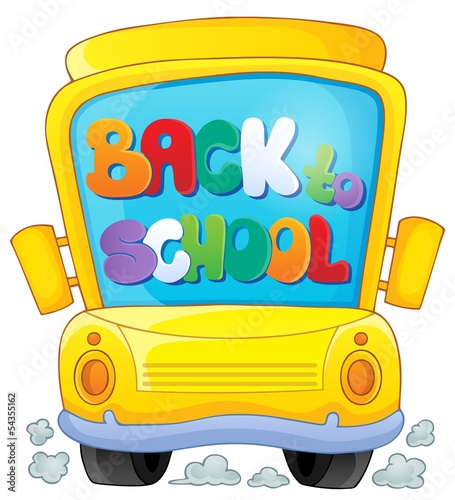 Image with school bus theme 3