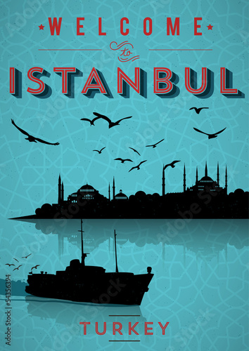 Vinitage Istanbul Poster