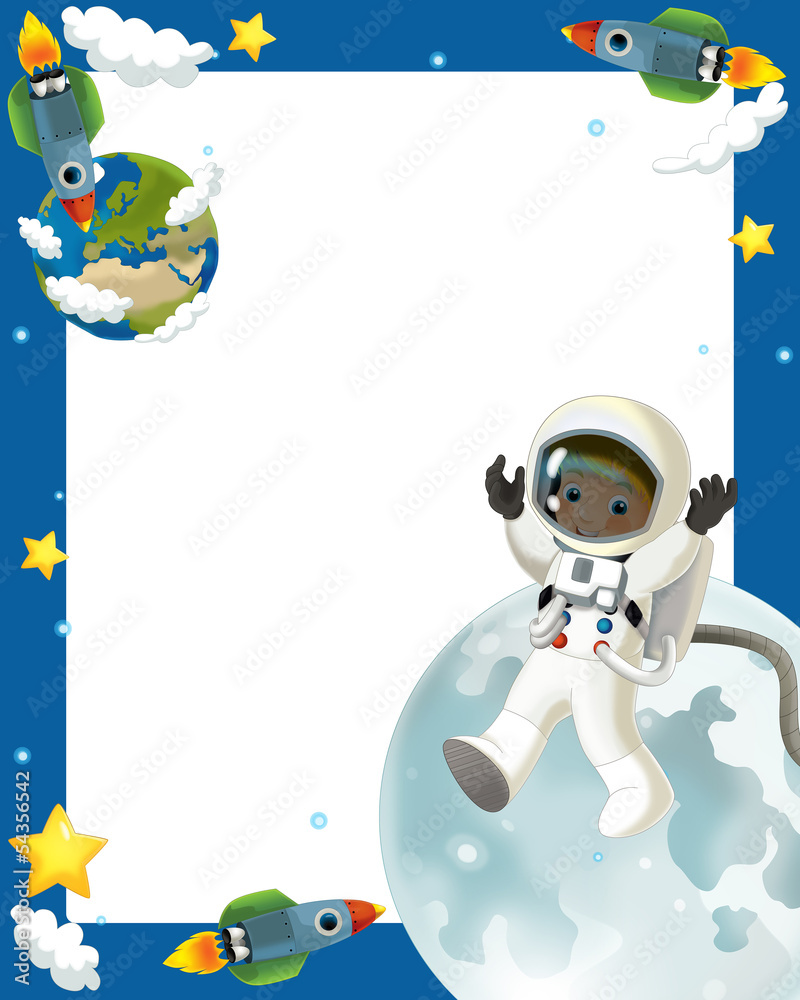 Obraz premium The space journey - happy and funny mood