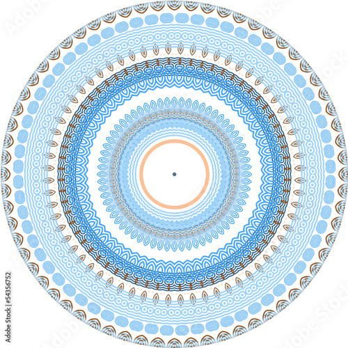 round ornamental vector illustration