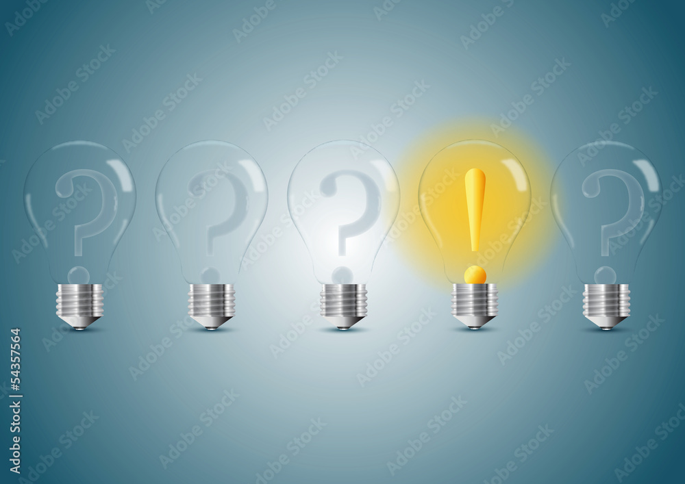 Set of stylized bulb lamps Set of stylized bulb lamps