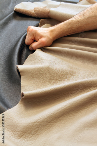 working with leather