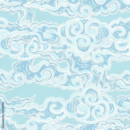 seamless pattern with waves