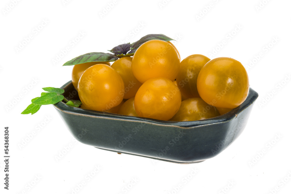 Yellow bright cherry tomato Yellow bright cherry tomato