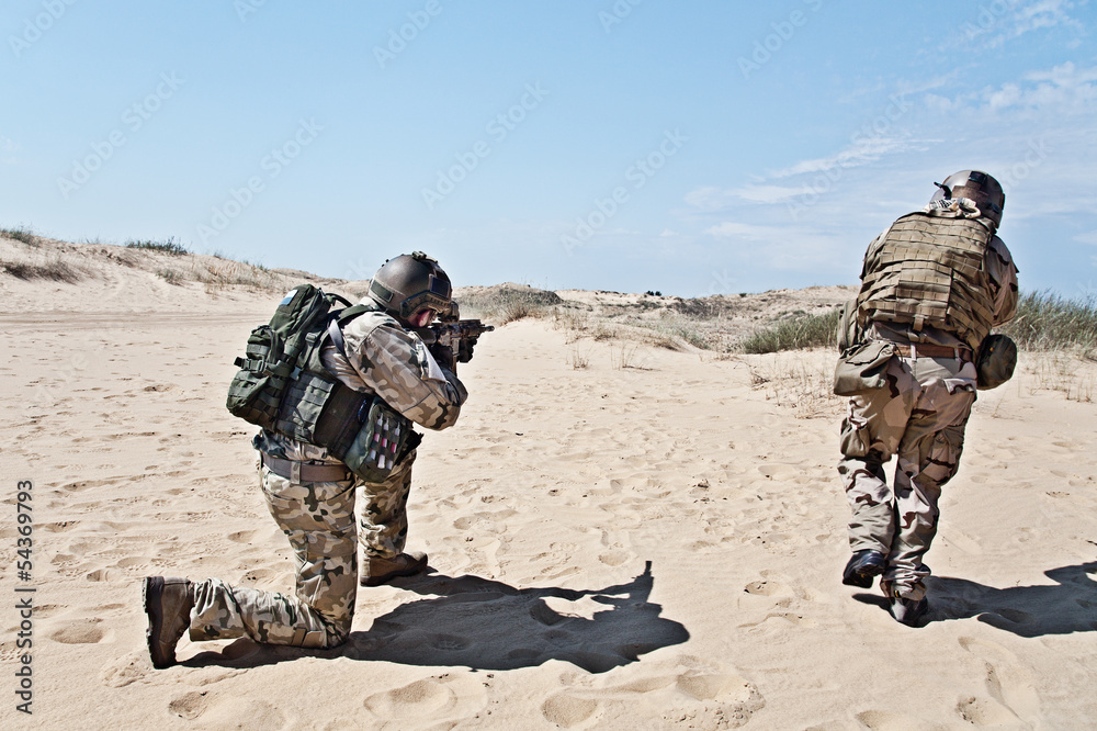 Fototapeta premium soldier rush