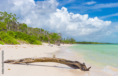 Photography Virgin tropical beach at Coco Key (Cayo Coco) in Cuba
