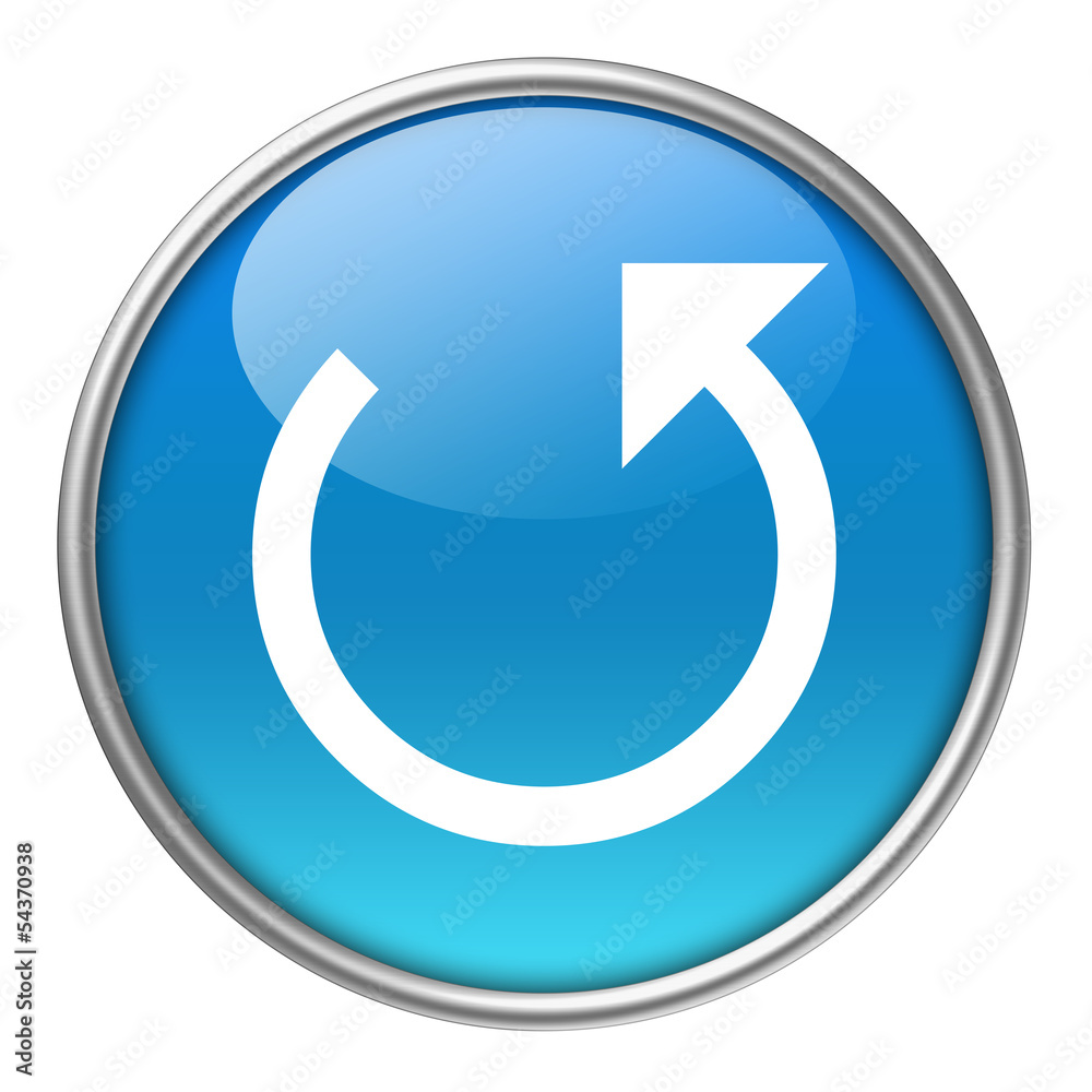Bottone vetro reset/undo Bottone vetro reset/undo
