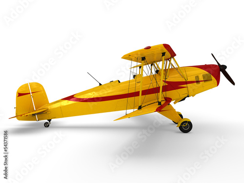 Vintage propeller biplane
