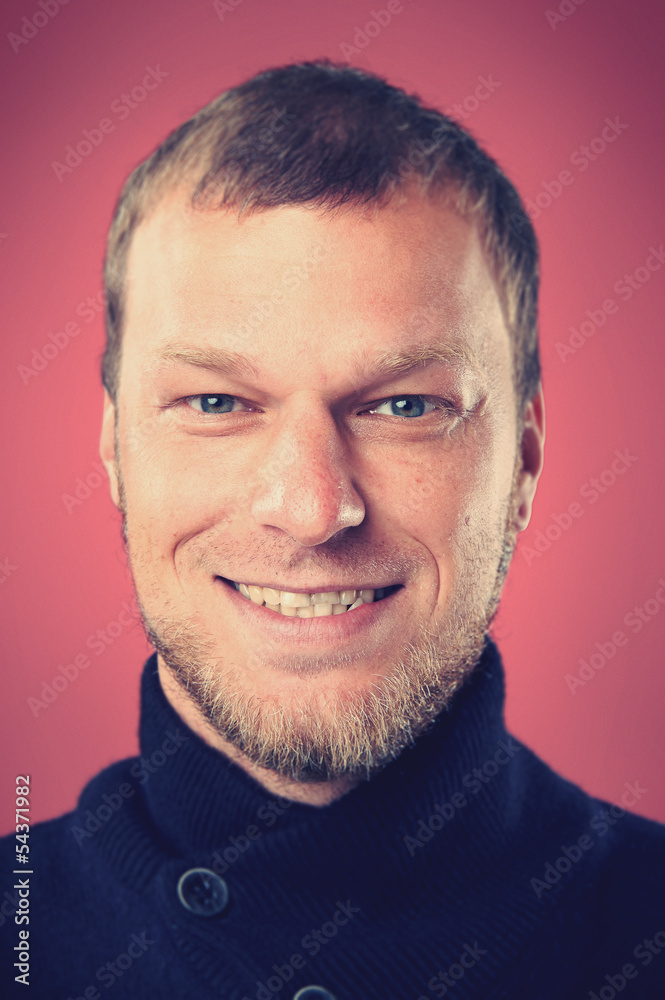 Fototapeta premium smiling portrait man