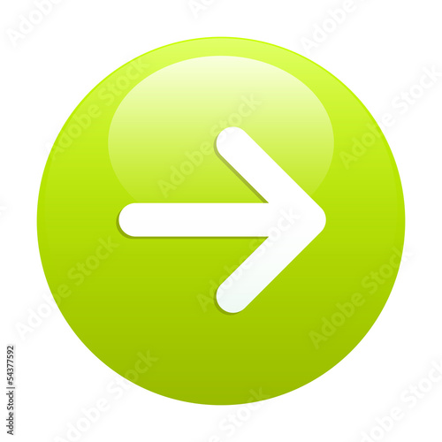 button web arrow sign