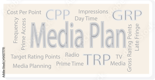 Media Plan. Media Planning Cloud with CPP, GRP and TRP