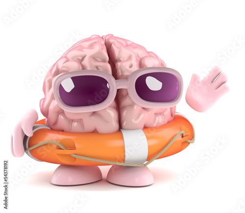 Brain is wearing a lifering