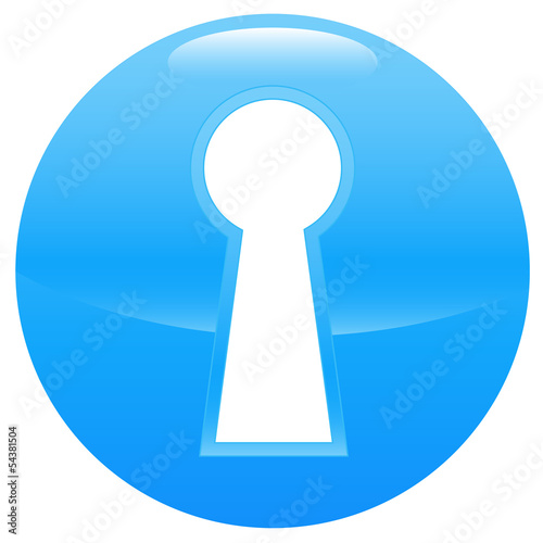 Keyhole blue icon