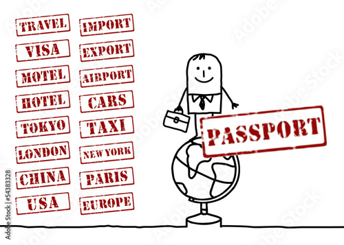 businessman travel & words