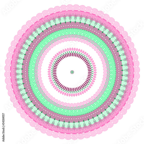 round ornamental vector illustration
