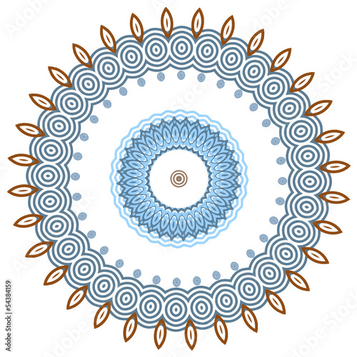 round ornamental vector illustration