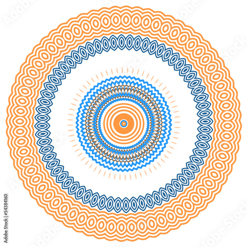 round ornamental vector illustration