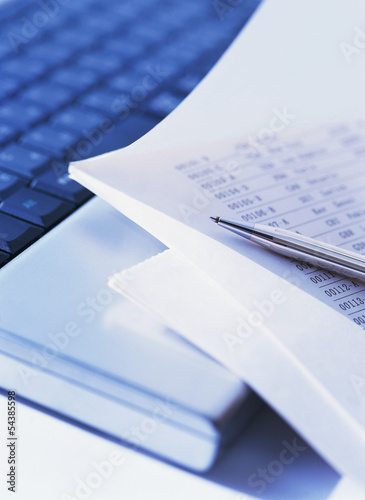 computer and document