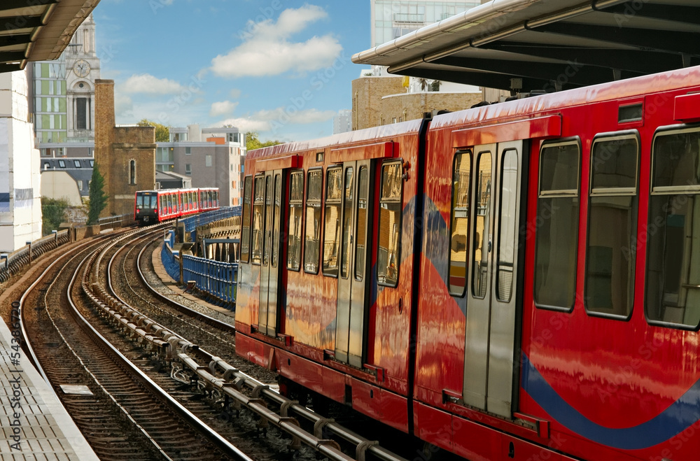 Obraz premium Docklands Light Railway.