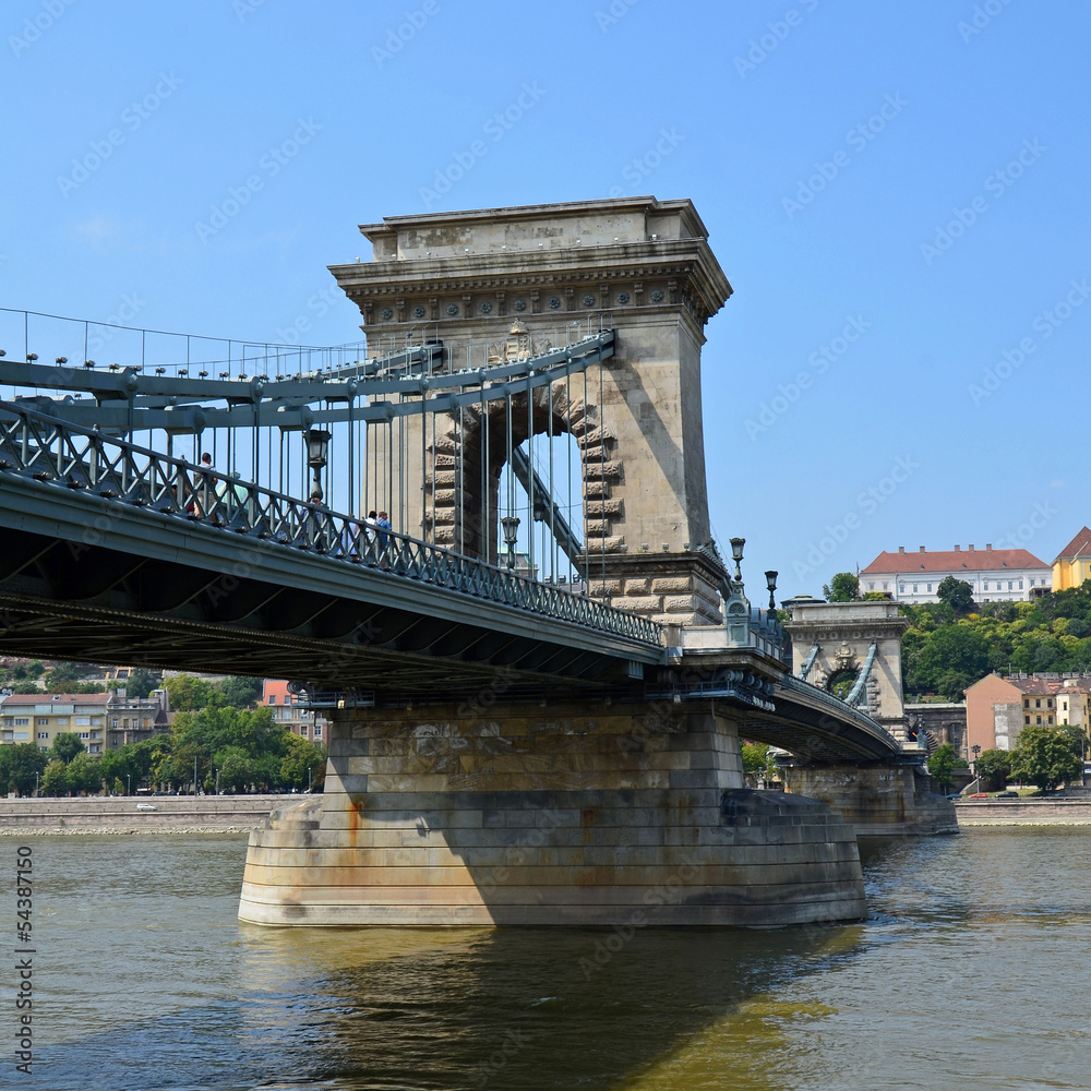 Obraz premium kettenbrücke in budapest