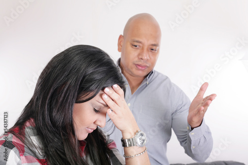 young couple having relationship difficulties