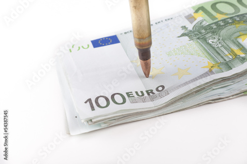 Pointing Euros photo
