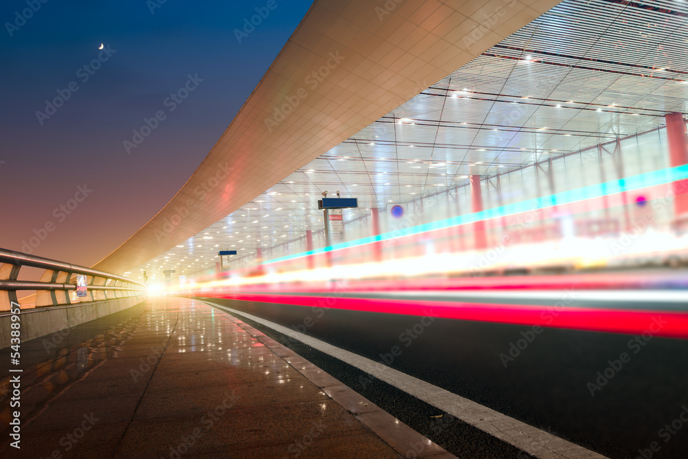 International Airport Terminal T3 night.