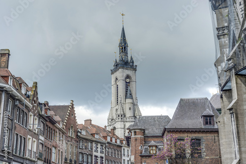 The belfry  French  beffroi  of Tournai  Belgium