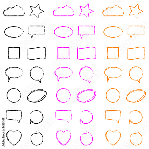 Scribble shapes 1