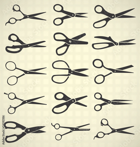 Vector Set: Scissors Silhouettes