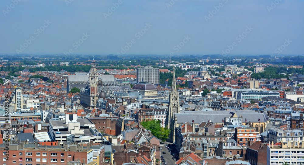 Vue aérienne de Lille