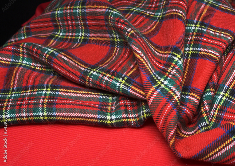 Checked fabric. Checked fabric.
