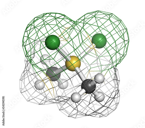 Dimethyldichlorosilane molecule photo