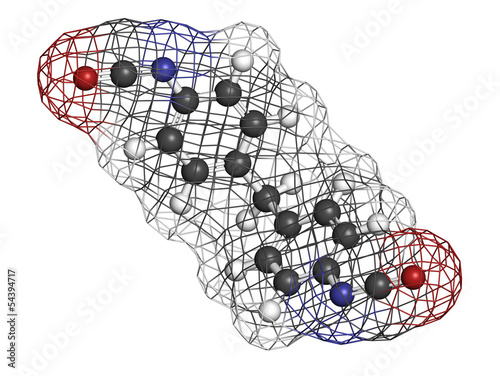 Methylene diphenyl diisocyanate molecule (MDI). photo